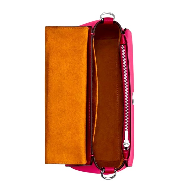 COACH Morgan Top Handle Satchel Bag, Silver/Bright Violet, NWT - Picture 3 of 6